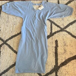 Mara Hoffman Blue Sweatshirt Maxi Dress